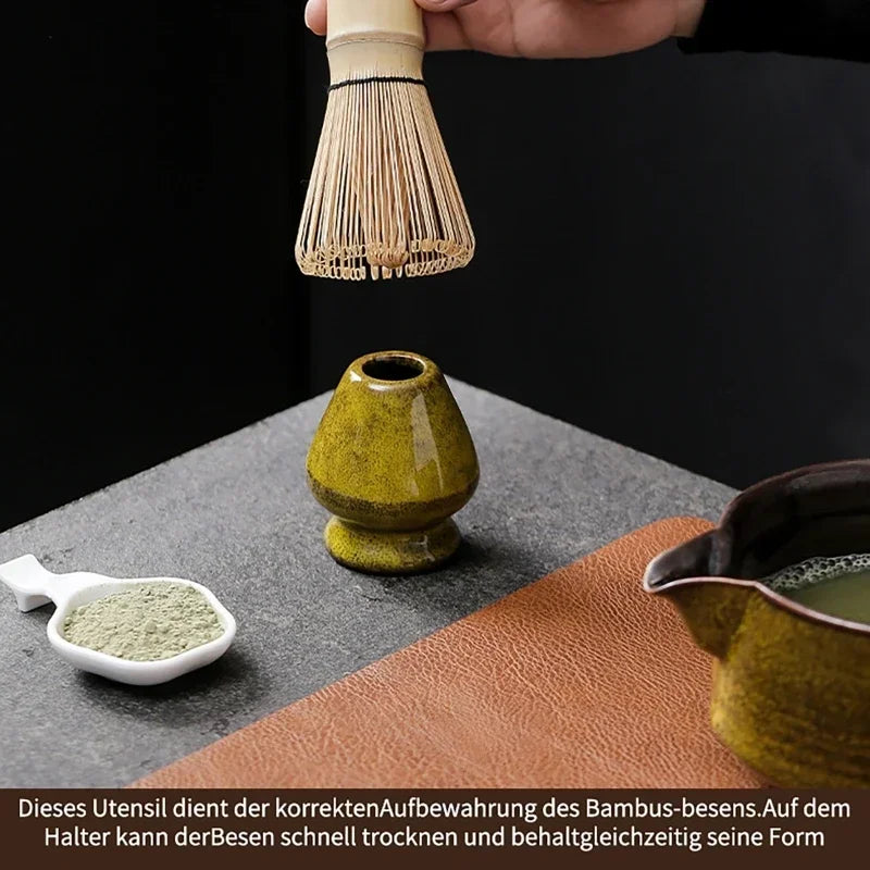Kit Matcha – The Matcha – Bleu Nuit avec Bol Céramique et Fouet Bambou