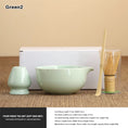 Charger l'image dans la visionneuse de la galerie, Kit Matcha Noir Élégant – Bol Matcha Céramique et Fouet Matcha pour THÉ MATCHA
