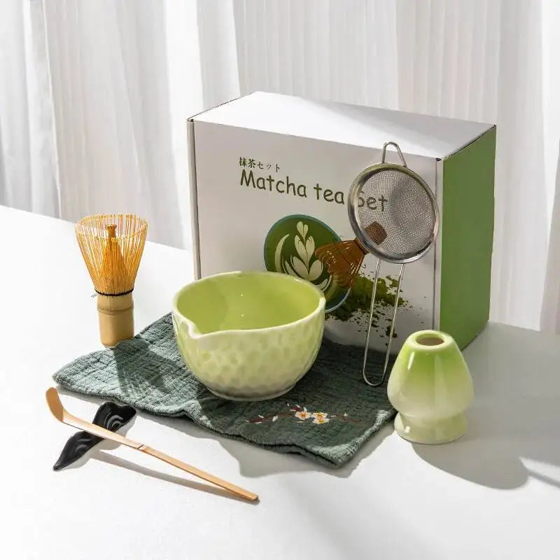 Kit Matcha Japonais Rose – Bol Matcha Céramique et Fouet Matcha pour THÉ MATCHA