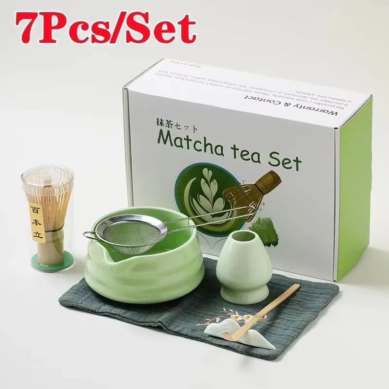Kit Matcha – The Matcha – Bleu Nuit avec Bol Céramique et Fouet Bambou