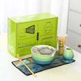 Charger l'image dans la visionneuse de la galerie, Kit Matcha Dégradé Vert – Bol Matcha Céramique et Fouet Matcha pour THÉ MATCHA
