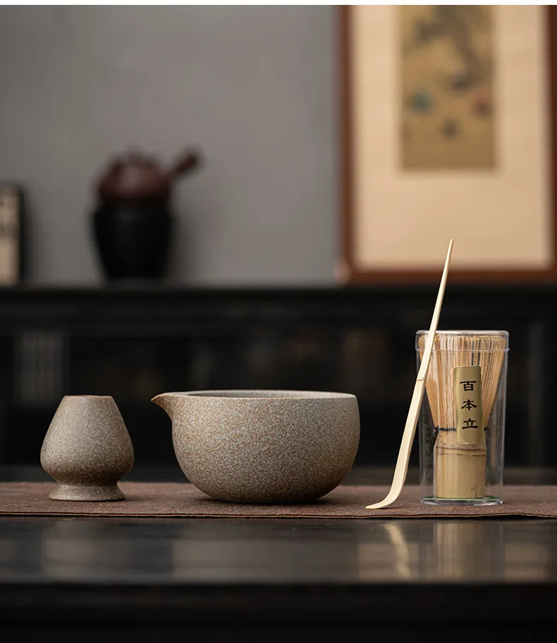 Bol Matcha Traditionnel – Bol Matcha avec Fouet Bambou Matcha pour THÉ MATCHA