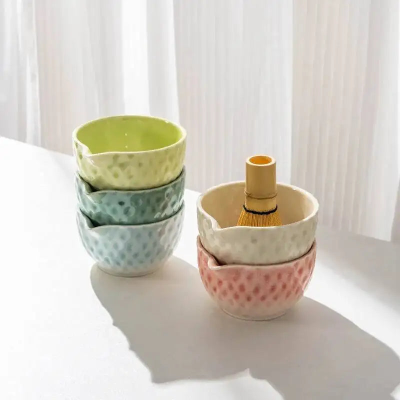Kit Matcha Japonais Rose – Bol Matcha Céramique et Fouet Matcha pour THÉ MATCHA