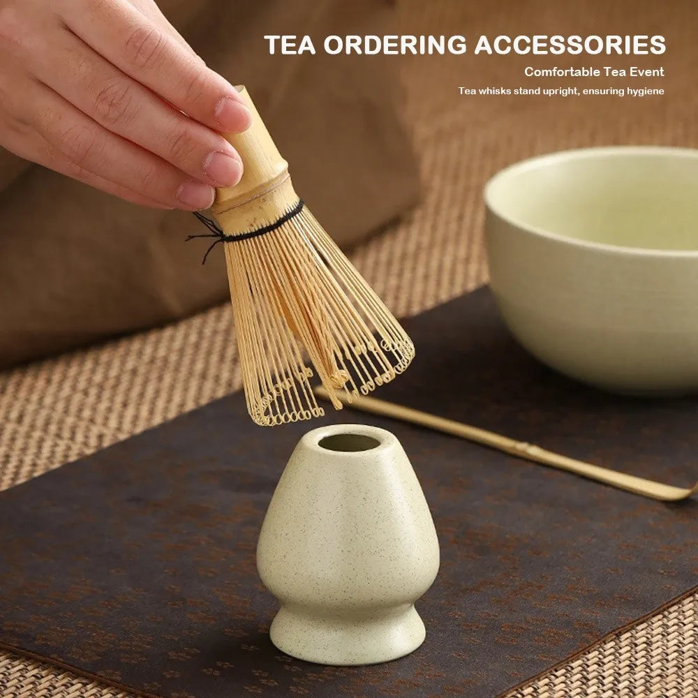 Kit Matcha Noir Élégant – Bol Matcha Céramique et Fouet Matcha pour THÉ MATCHA