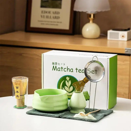 Kit Matcha Zen – Bol Matcha Vert Céramique et Fouet Matcha pour THÉ MATCHA