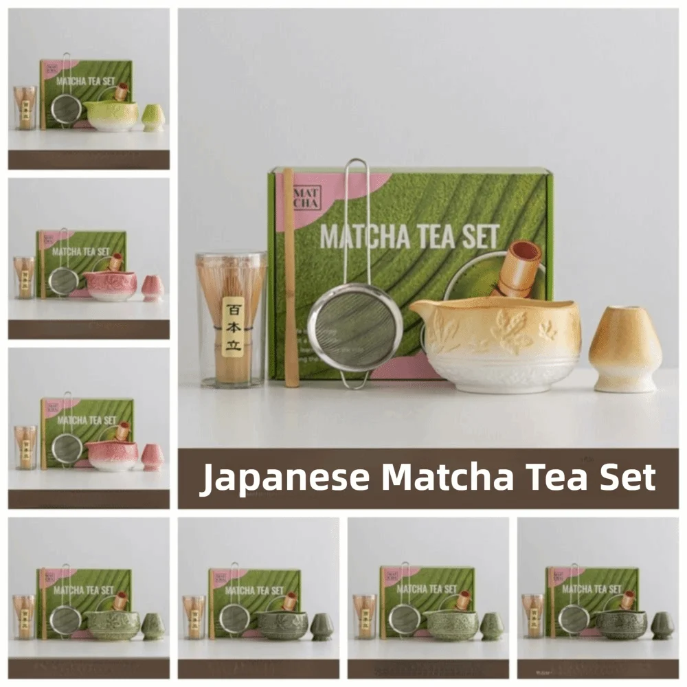 Kit Matcha Japonais Complet – Bol Matcha Vert, Fouet Matcha et Accessoires pour THÉ MATCHA