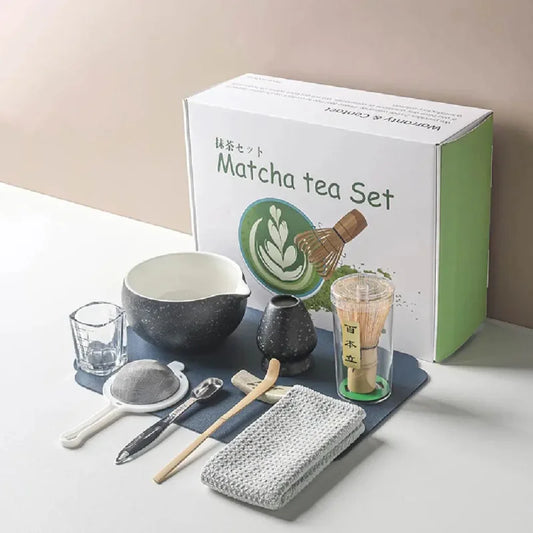 Kit Matcha Japonais – Matcha Kit Complet avec Bol Matcha et Fouet Matcha pour THÉ MATCHA