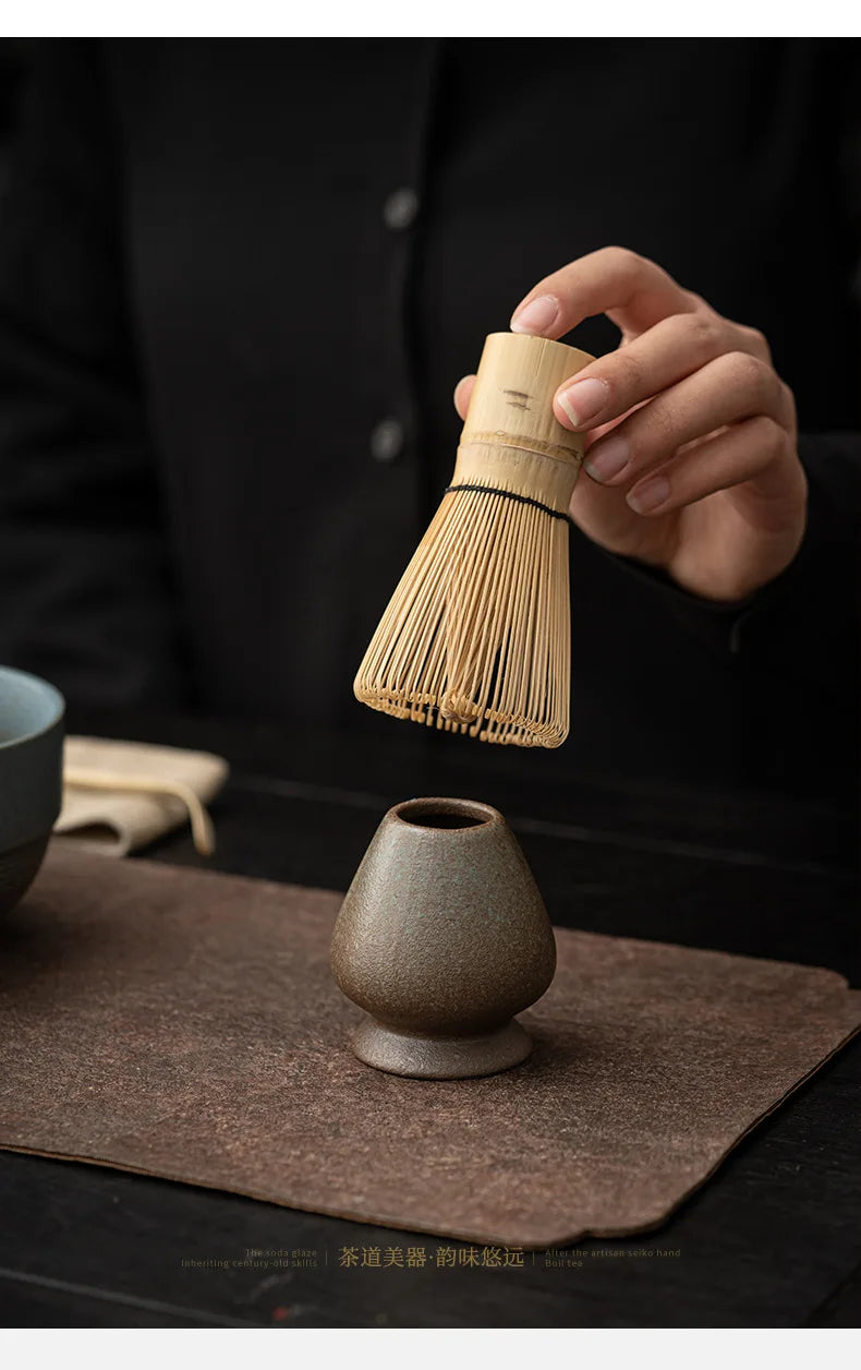 Bol Matcha Traditionnel – Bol Matcha avec Fouet Bambou Matcha pour THÉ MATCHA