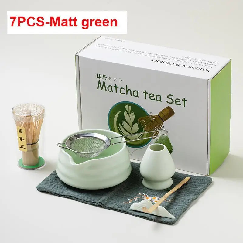 Kit Matcha Zen – Bol Matcha Vert Céramique et Fouet Matcha pour THÉ MATCHA