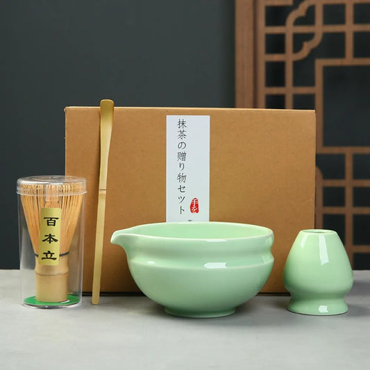 Kit Matcha Minimaliste – Bol Matcha Vert et Fouet Matcha pour THÉ MATCHA