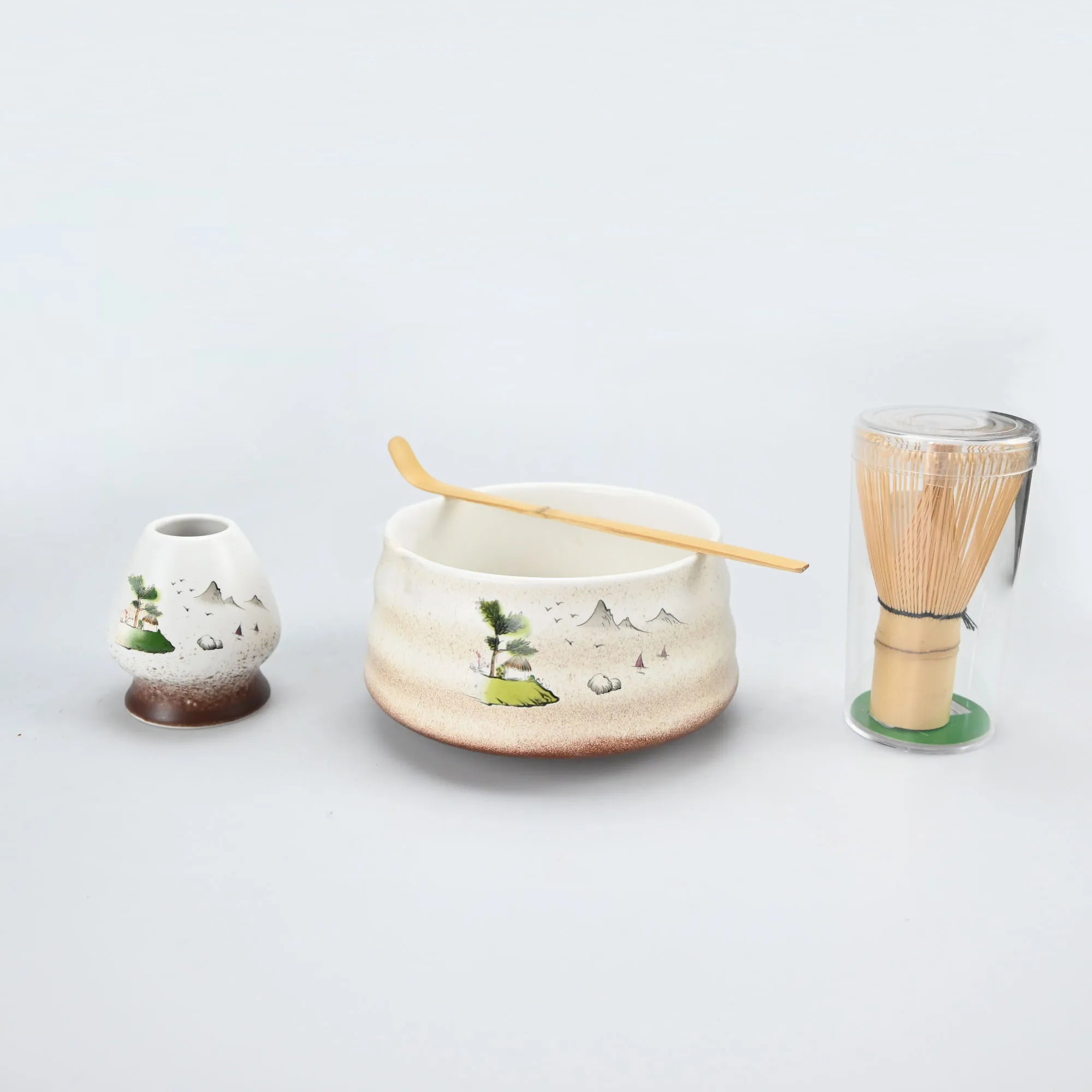 Kit Matcha Nature – Bol Matcha Motif Bambou et Fouet Matcha pour THÉ MATCHA