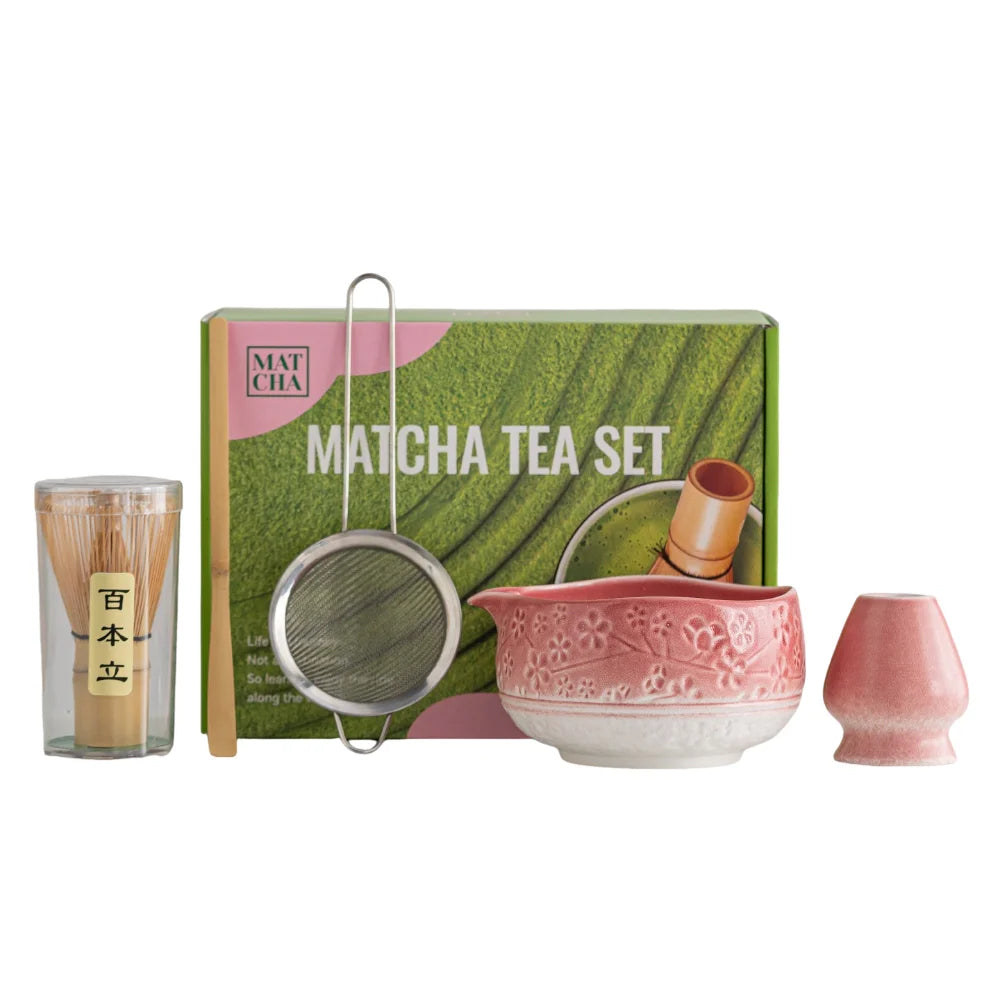Kit Matcha Japonais Complet – Bol Matcha Vert, Fouet Matcha et Accessoires pour THÉ MATCHA