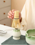 Charger l'image dans la visionneuse de la galerie, Kit Matcha Floral Vert – Bol Matcha Céramique et Fouet Matcha pour THÉ MATCHA
