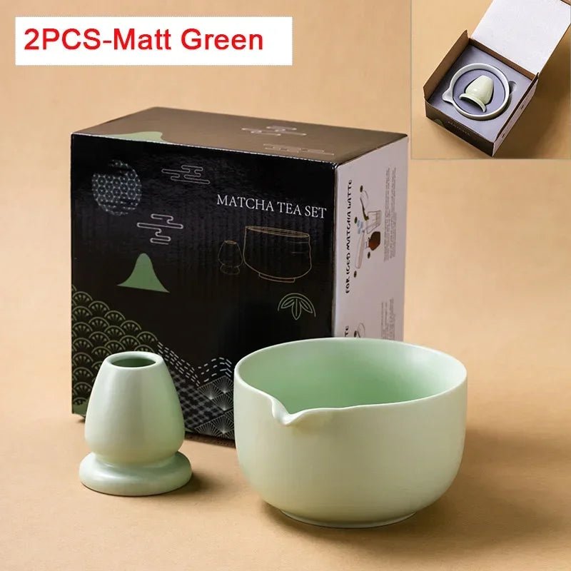 Bol Matcha avec Bec Verseur – Bol à Matcha Céramique pour THÉ MATCHA - Oshi Matcha