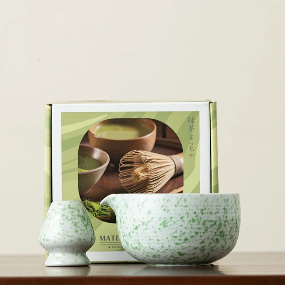 Bol Matcha avec Support Fouet – Bol Matcha Céramique pour THÉ MATCHA - Oshi Matcha