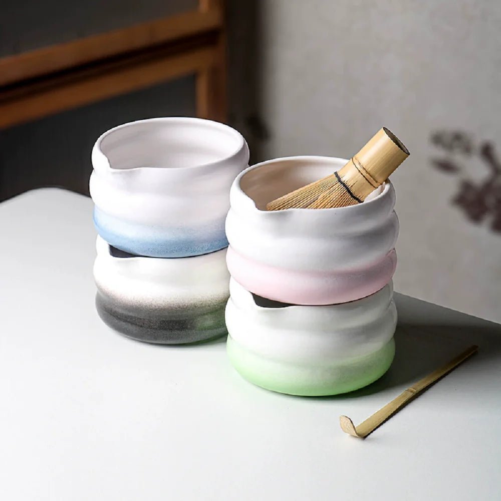 Bol Matcha Pastel – Bol Verseur et Support Foue - Oshi Matcha