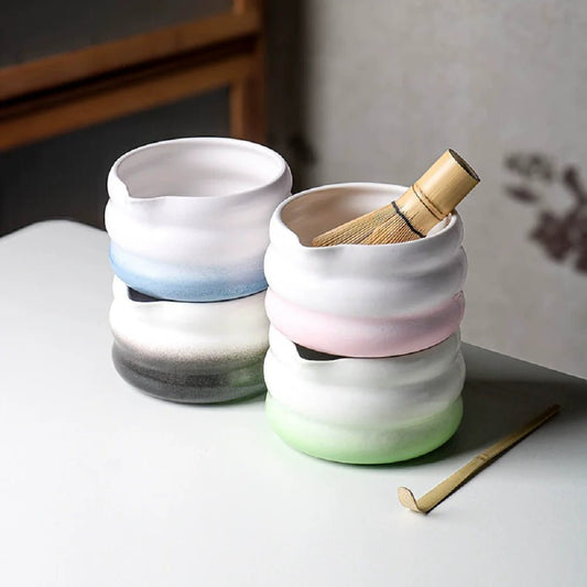 Bol Matcha Pastel – Bol Verseur et Support Foue - Oshi Matcha