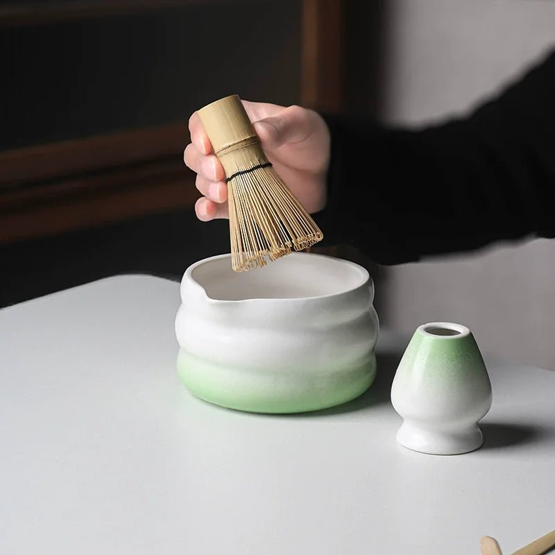 Bol Matcha Pastel – Bol Verseur et Support Foue - Oshi Matcha