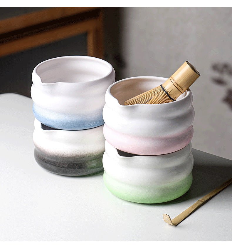 Bol Matcha Pastel – Bol Verseur et Support Foue - Oshi Matcha