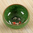 Charger l'image dans la visionneuse de la galerie, Bol Matcha – The Matcha – Bleu Profond Motif Poisson Koi - Oshi Matcha
