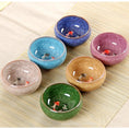 Charger l'image dans la visionneuse de la galerie, Bol Matcha – The Matcha – Bleu Profond Motif Poisson Koi - Oshi Matcha
