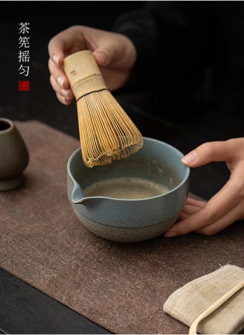 Bol Matcha Traditionnel – Bol Matcha avec Fouet Bambou Matcha pour THÉ MATCHA - Oshi Matcha
