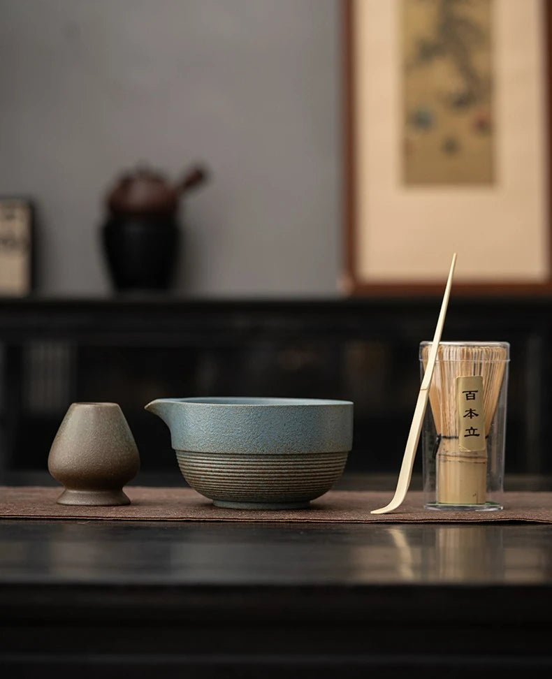 Bol Matcha Traditionnel – Bol Matcha avec Fouet Bambou Matcha pour THÉ MATCHA - Oshi Matcha