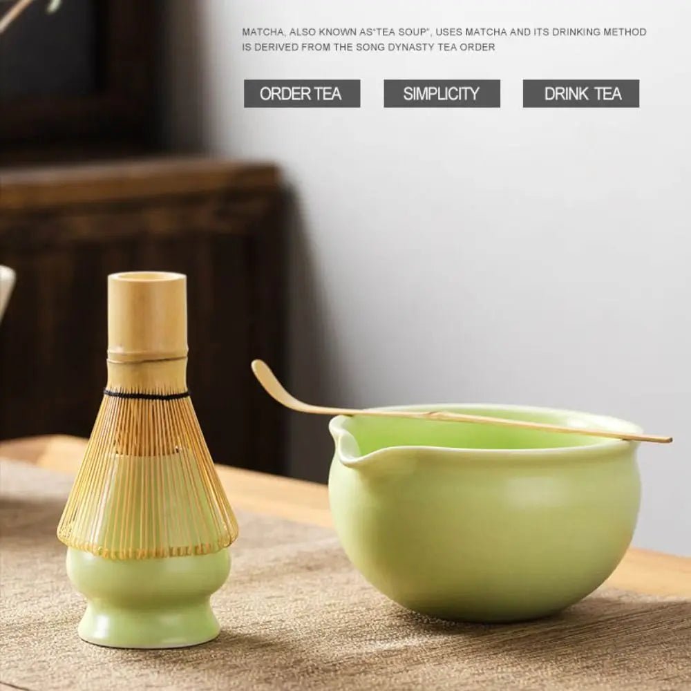 Bol Matcha Vert Céramique – Bol Verseur pour Préparer le Matcha - Oshi Matcha