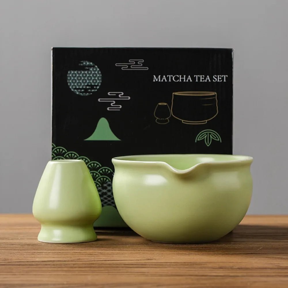 Bol Matcha Vert Céramique – Bol Verseur pour Préparer le Matcha - Oshi Matcha