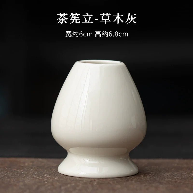 Coffret Matcha Floral Bleu – Rituel Japonais avec Fouet Bambou - Oshi Matcha