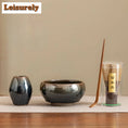Charger l'image dans la visionneuse de la galerie, Coffret Matcha Noir Jian Zhan – Rituel Japonais avec Fouet Bambou - Oshi Matcha
