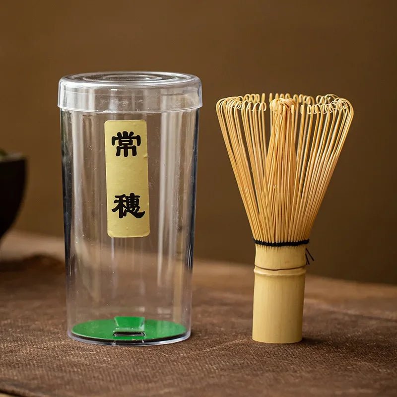 Fouet Matcha – The Matcha – Bambou Naturel avec Cuillère et Doseur (Chasen) - Oshi Matcha