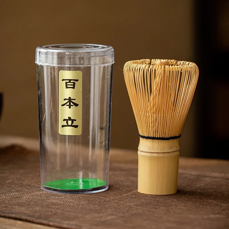 Fouet Matcha – The Matcha – Bambou Naturel avec Cuillère et Doseur (Chasen) - Oshi Matcha