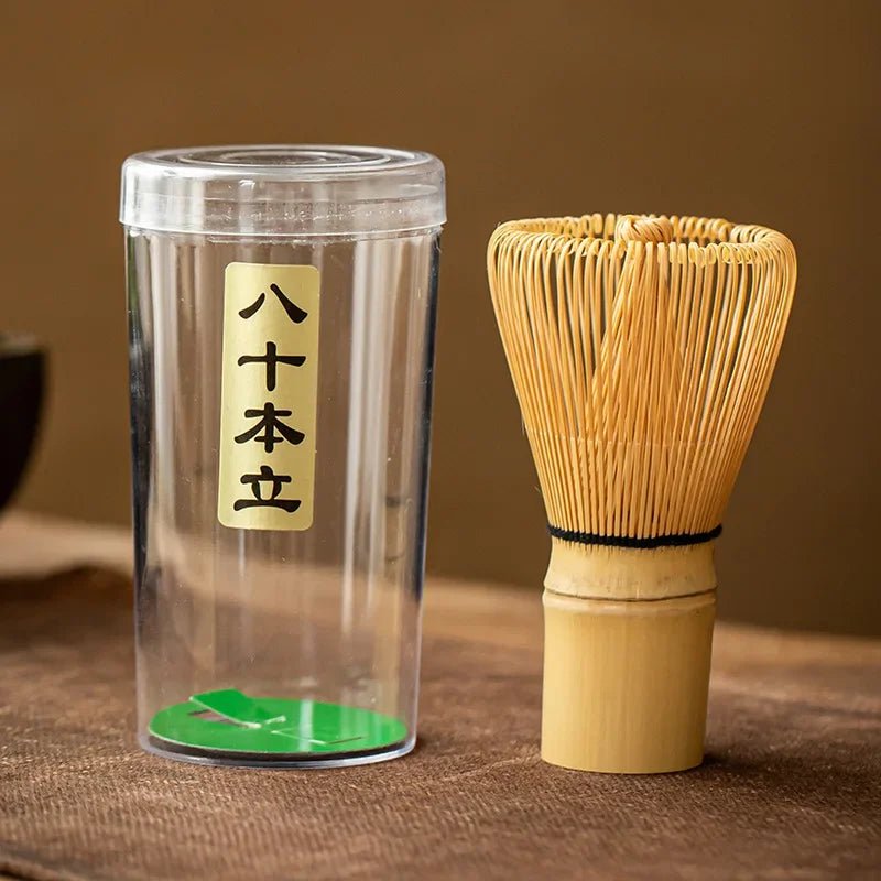 Fouet Matcha – The Matcha – Bambou Naturel avec Cuillère et Doseur (Chasen) - Oshi Matcha