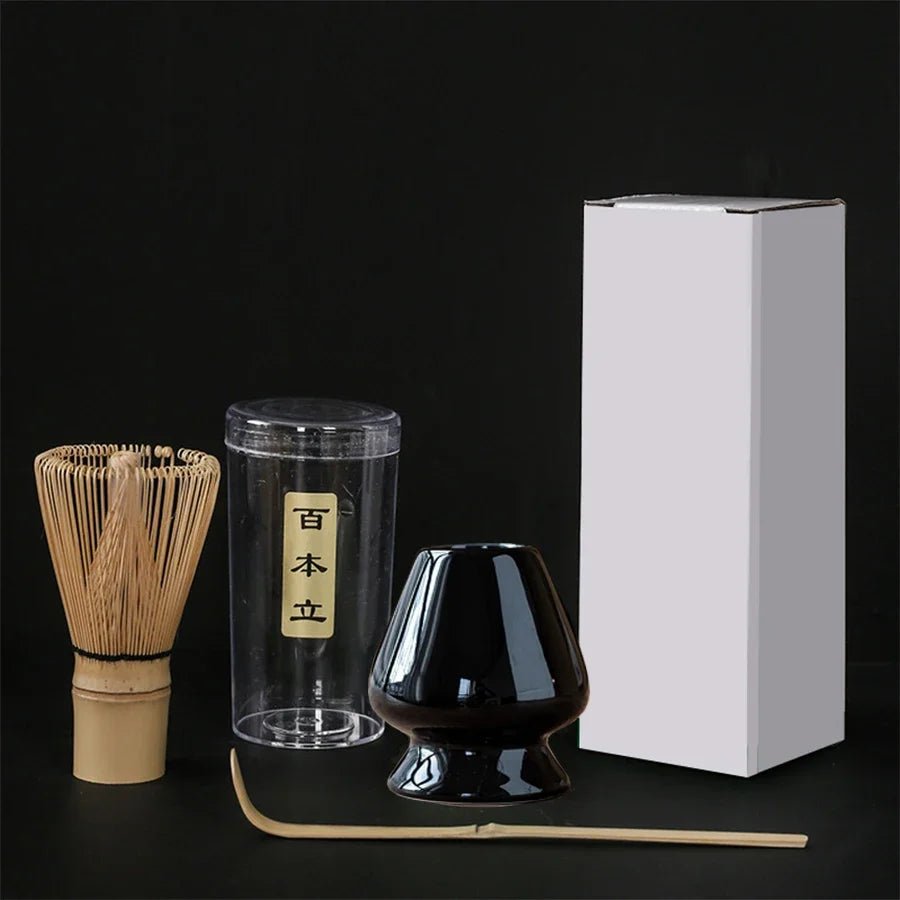 Fouet Matcha – The Matcha – Bleu avec Support et Étui (Chasen) - Oshi Matcha