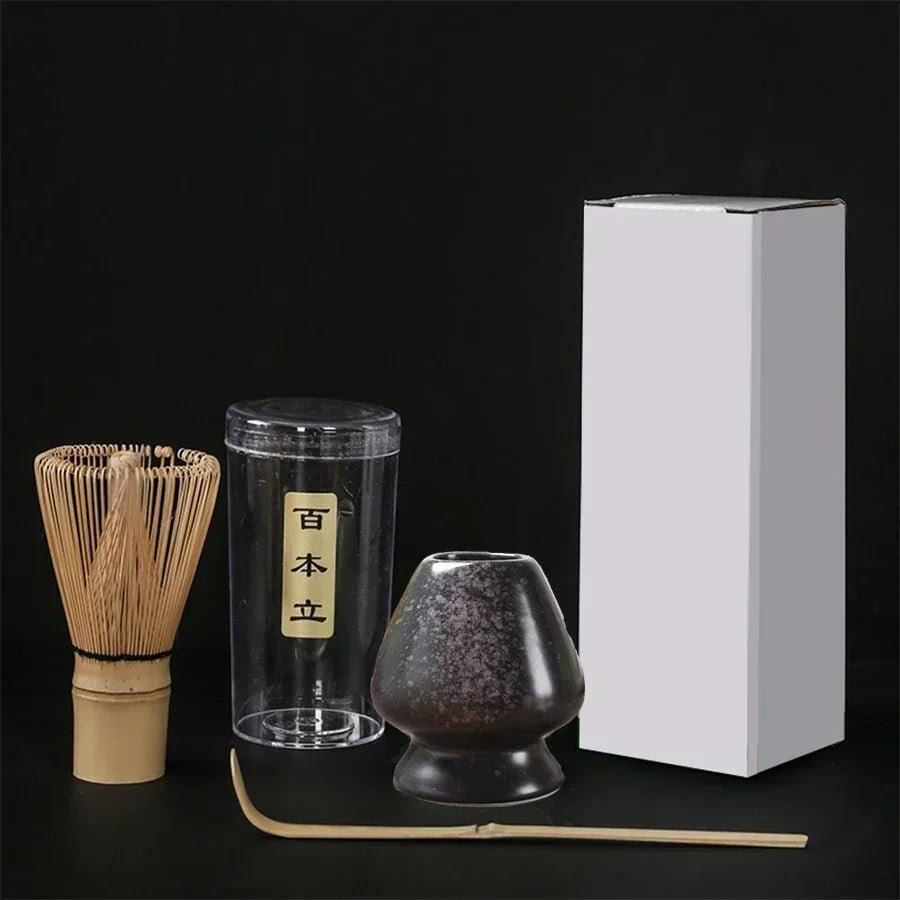 Fouet Matcha – The Matcha – Bleu avec Support et Étui (Chasen) - Oshi Matcha