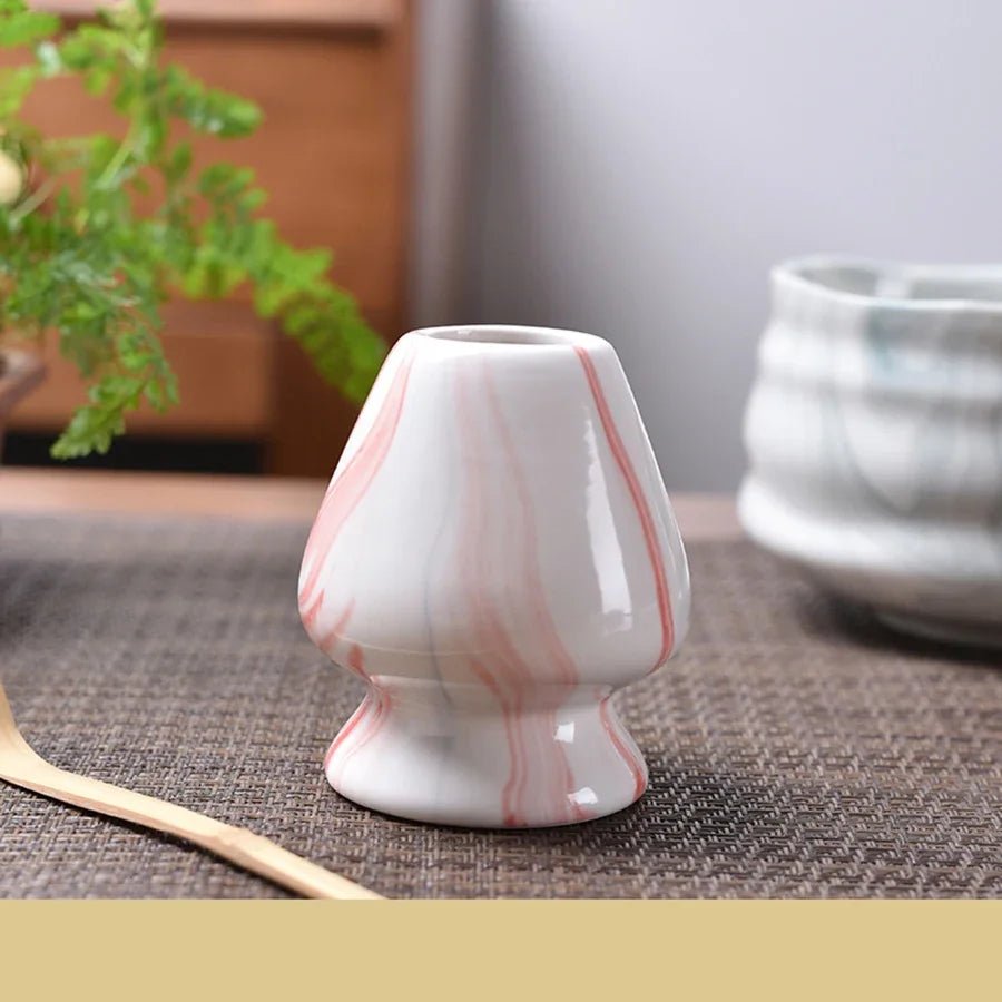Kit Matcha Blanc et Rouge – Chasen, Chashaku et Support Fouet - Oshi Matcha