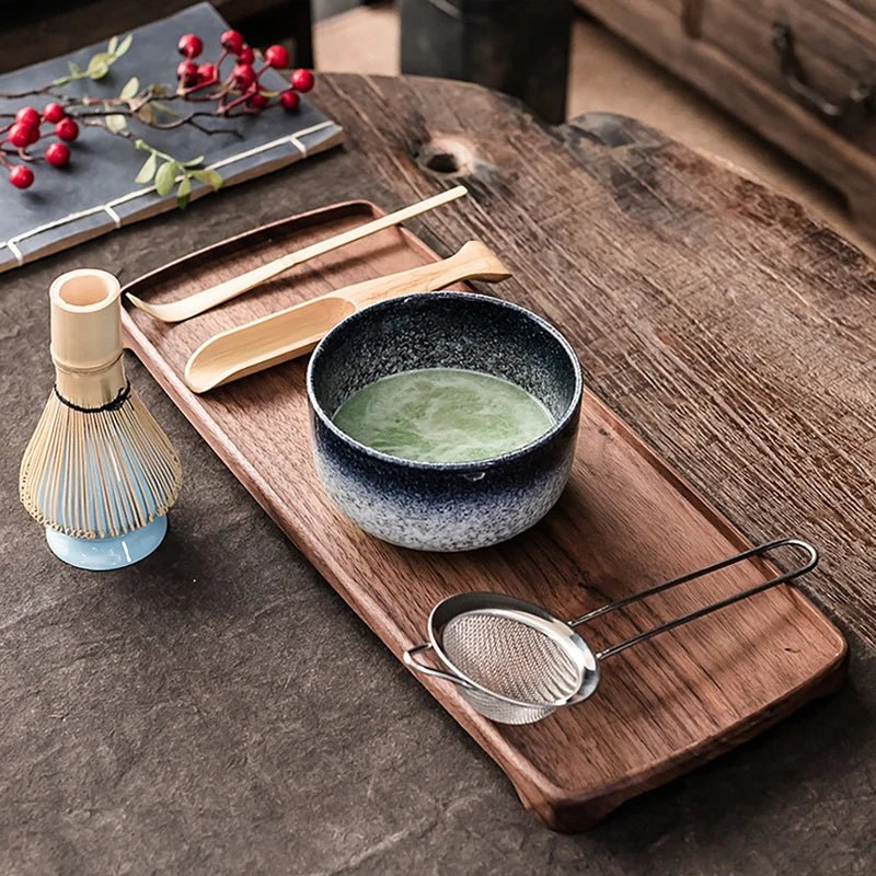 Kit Matcha Bleu Nuit – Bol Céramique, Fouet Bambou et Accessoires - Oshi Matcha
