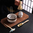 Charger l'image dans la visionneuse de la galerie, Kit Matcha Bleu Nuit – Bol Céramique, Fouet Bambou et Accessoires - Oshi Matcha
