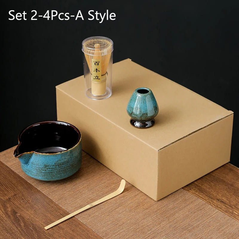 Kit Matcha Bleu Nuit – Bol Céramique, Fouet Bambou et Accessoires - Oshi Matcha