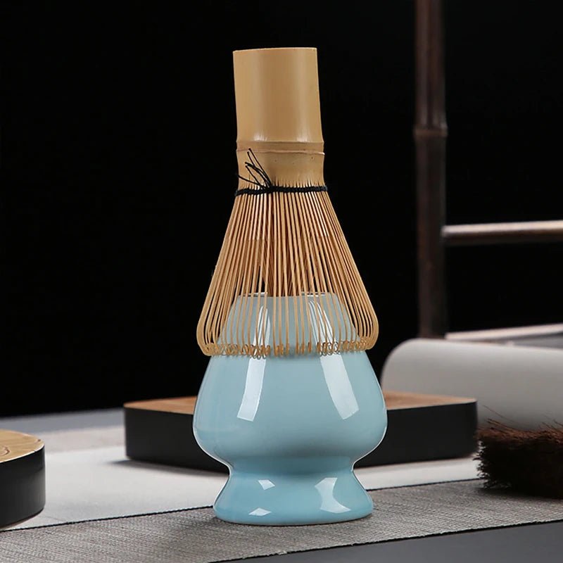 Kit Matcha Bleu Nuit – Bol Céramique, Fouet Bambou et Accessoires - Oshi Matcha