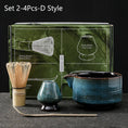 Charger l'image dans la visionneuse de la galerie, Kit Matcha Bleu Nuit – Bol Céramique, Fouet Bambou et Accessoires - Oshi Matcha
