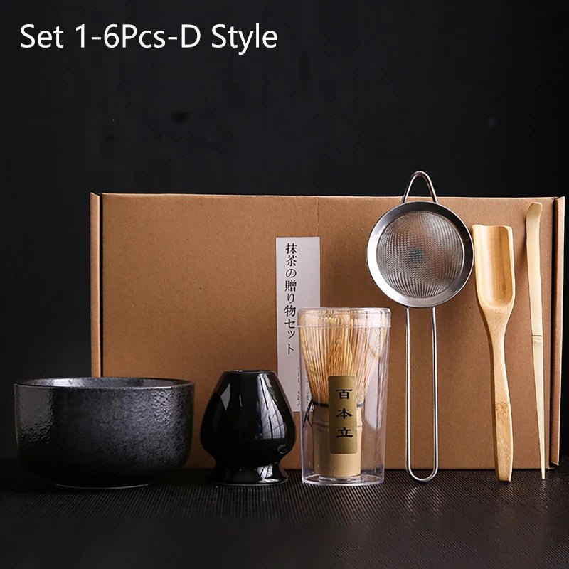Kit Matcha Bleu Nuit – Bol Céramique, Fouet Bambou et Accessoires - Oshi Matcha