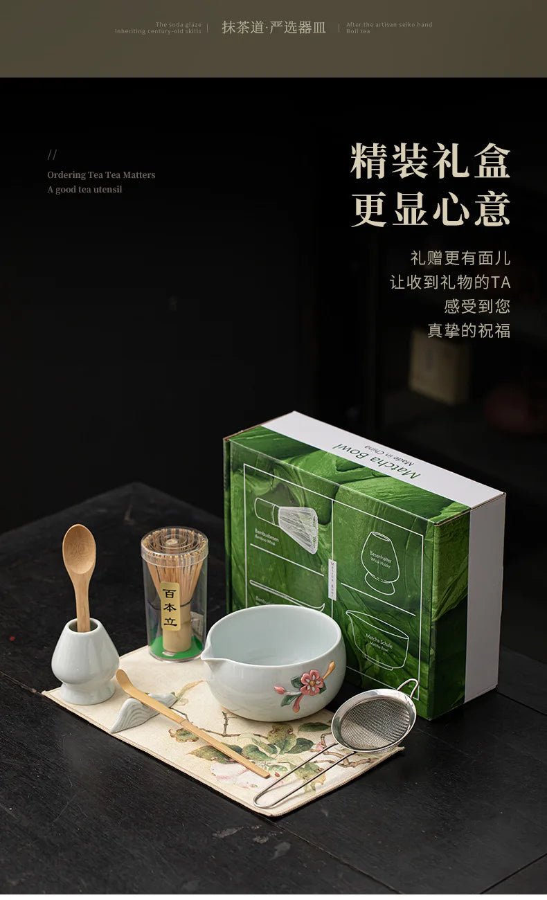 Kit Matcha Complet – Bol Matcha et Fouet Bambou Matcha pour THÉ MATCHA - Oshi Matcha