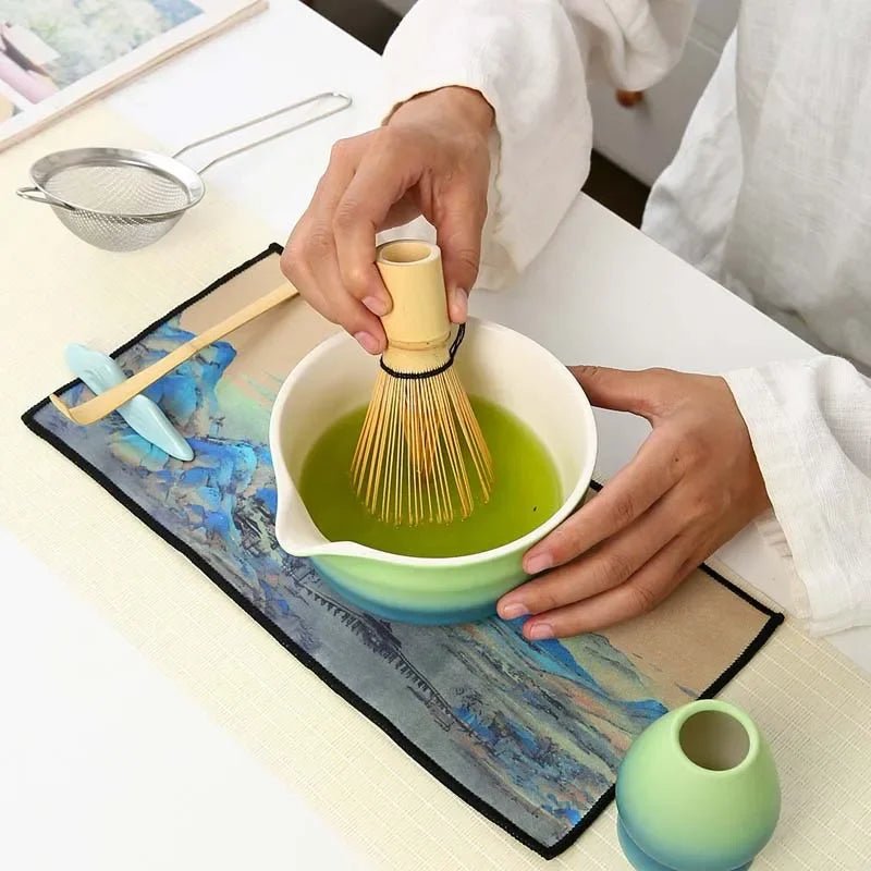 Kit Matcha Dégradé – Bol Matcha Céramique, Fouet Matcha et Accessoires pour THÉ MATCHA - Oshi Matcha