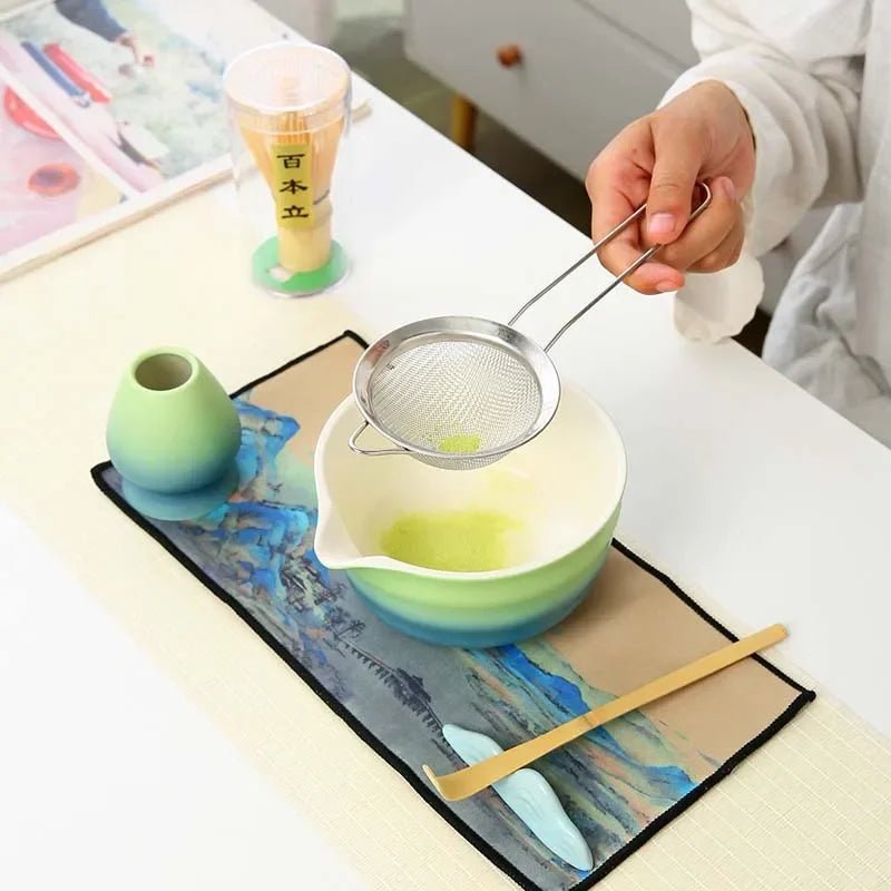 Kit Matcha Dégradé – Bol Matcha Céramique, Fouet Matcha et Accessoires pour THÉ MATCHA - Oshi Matcha