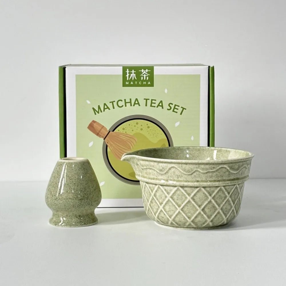 Kit Matcha Dégradé Rose – Bol Matcha avec Bec Verseur et Fouet Matcha pour THÉ MATCHA - Oshi Matcha