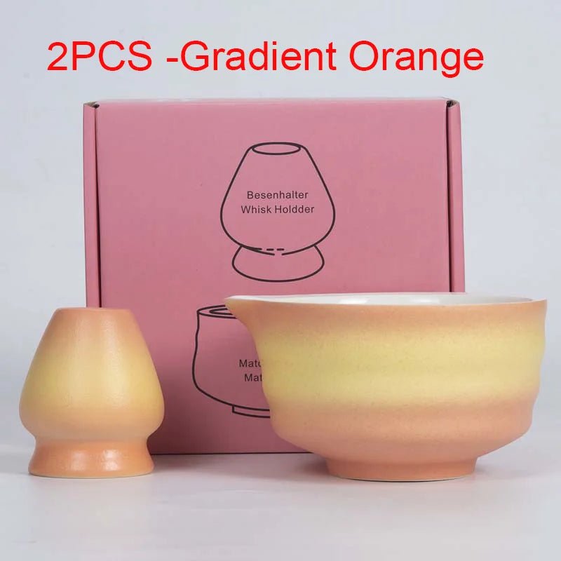 Kit Matcha Dégradé Vert – Bol Matcha Céramique et Fouet Matcha pour THÉ MATCHA - Oshi Matcha