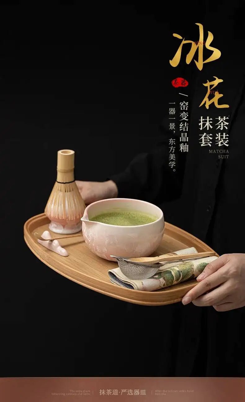 Kit Matcha Élégance Rose – Bol Matcha Céramique et Fouet Matcha pour THÉ MATCHA - Oshi Matcha