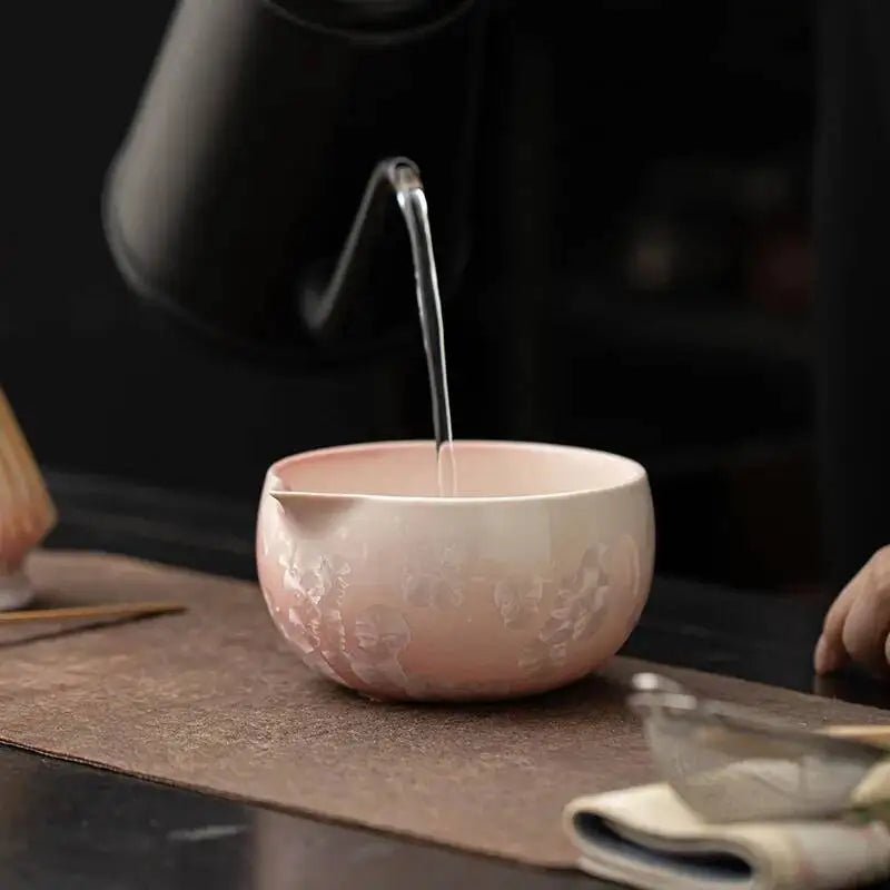 Kit Matcha Élégance Rose – Bol Matcha Céramique et Fouet Matcha pour THÉ MATCHA - Oshi Matcha